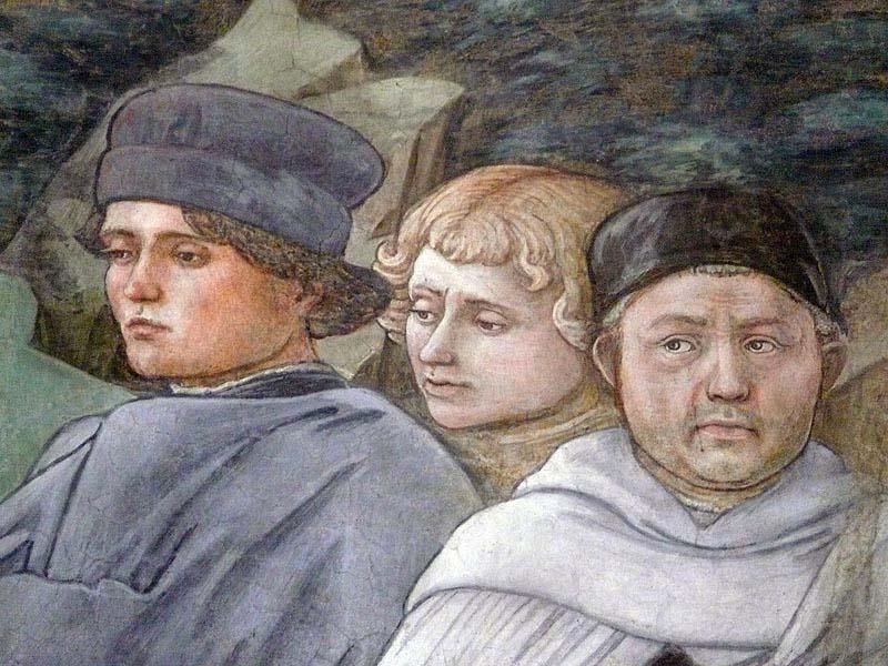 Selfportait with pupils, Fra Filippo Lippi